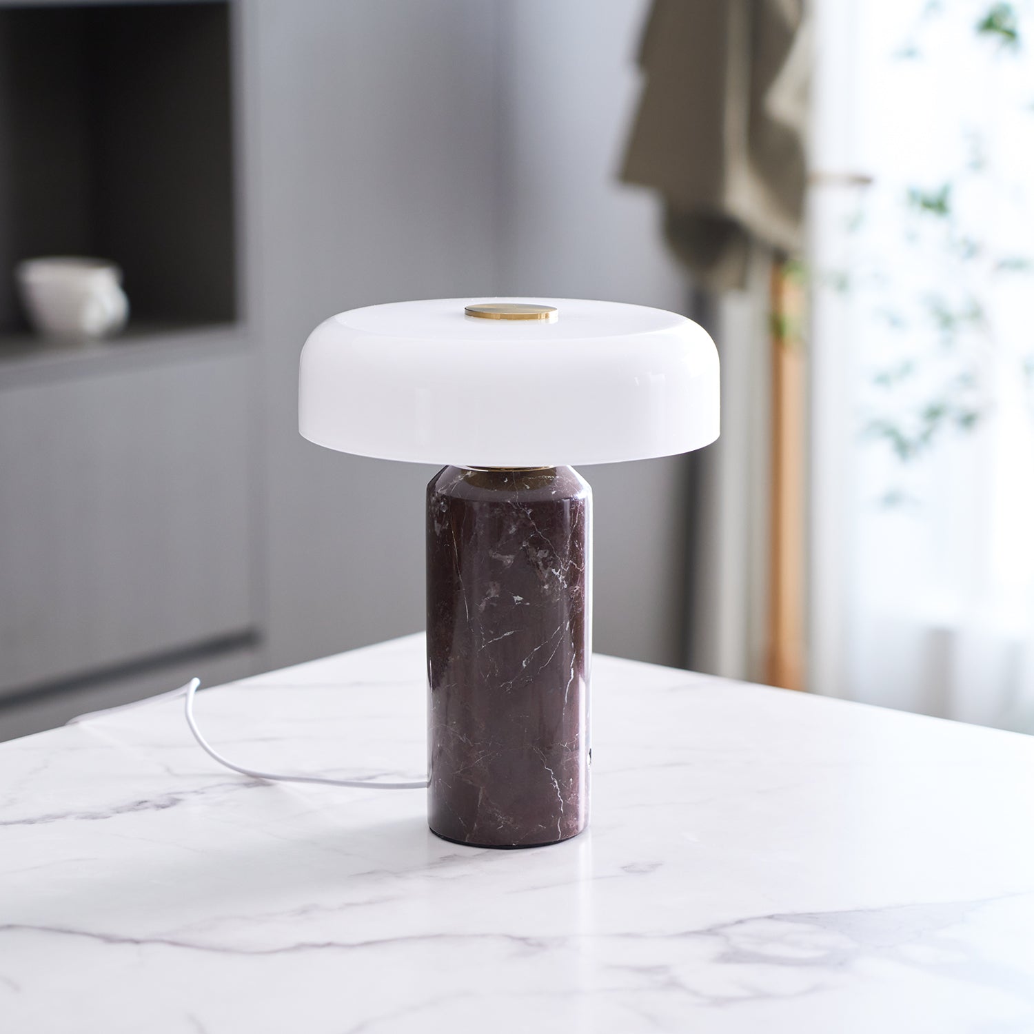 Modern Marble Base Table Lamps with LED Touch Control