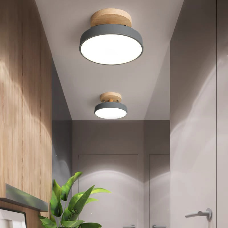 NordAcorn: Holz Deckenleuchte im skandinavischen Stil – Moderne LED Aufputzlampe für Flur & Schlafzimmer - Image 3