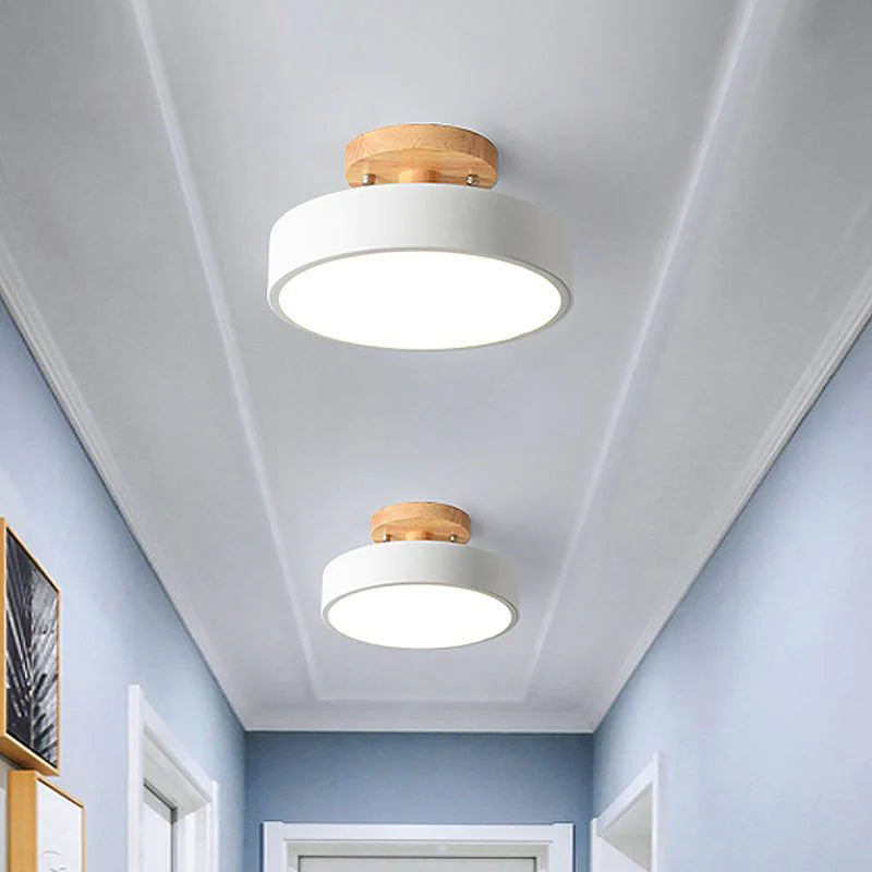 NordAcorn: Holz Deckenleuchte im skandinavischen Stil – Moderne LED Aufputzlampe für Flur & Schlafzimmer - Image 4
