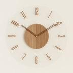 NordicClock: Minimalistische Wanduhr aus Naturholz mit leisem Quarzmechanismus – für Büro & Wohnbereich - Image 2