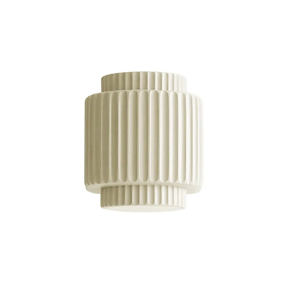 Modern Cylinder Resin Fluted Wall Sconce Up Down - Image 7