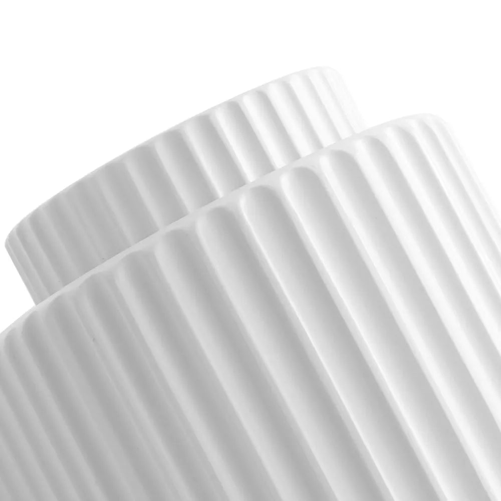 Modern Cylinder Resin Fluted Wall Sconce Up Down - Image 8
