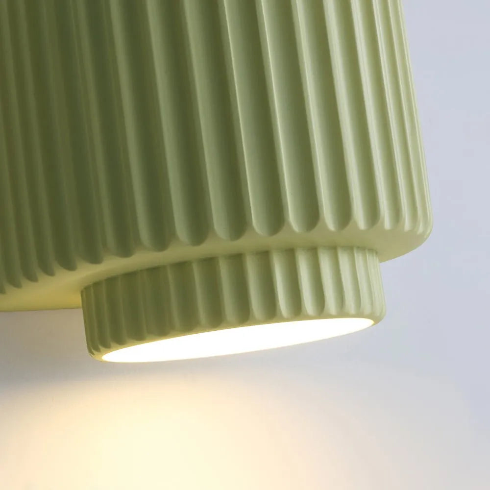 Modern Cylinder Resin Fluted Wall Sconce Up Down - Image 10
