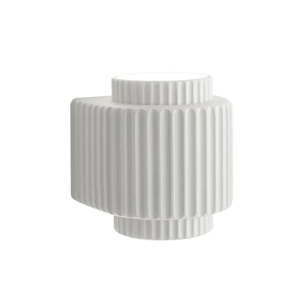 Modern Cylinder Resin Fluted Wall Sconce Up Down - Image 5