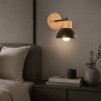 Nordic Wood Iron Wall Sconce - Image 2