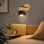 Nordic Wood Iron Wall Sconce - Image 10