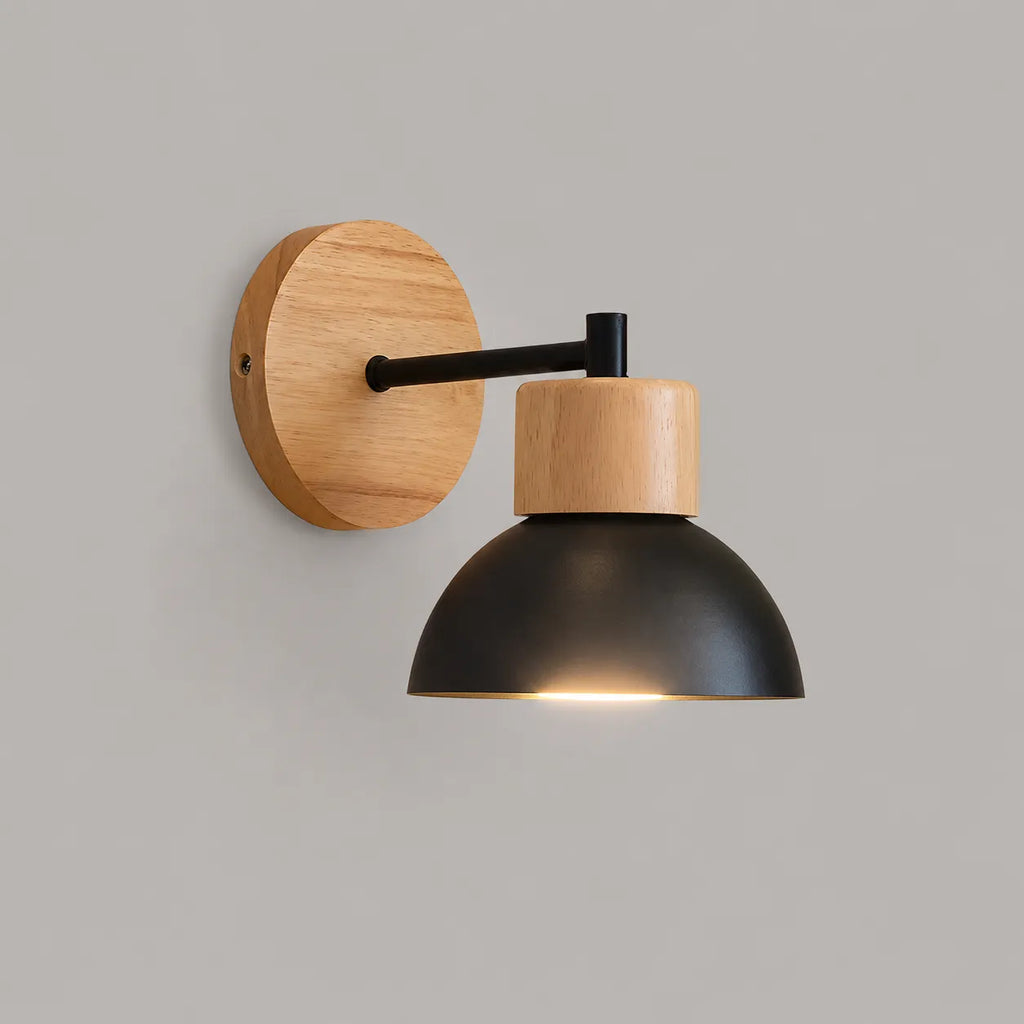 Nordic Wood Iron Wall Sconce - Image 11