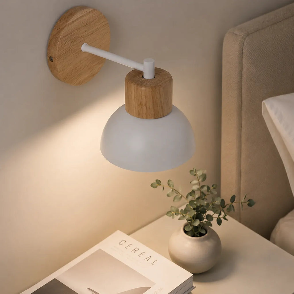 Nordic Wood Iron Wall Sconce - Image 5