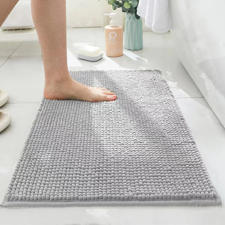 VeluSoft: Weiche Badematte – Rutschfester & Schnelltrocknender Badezimmerteppich