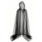 Gothic Sheer Mesh Hooded Cape Floor Length - Image 6