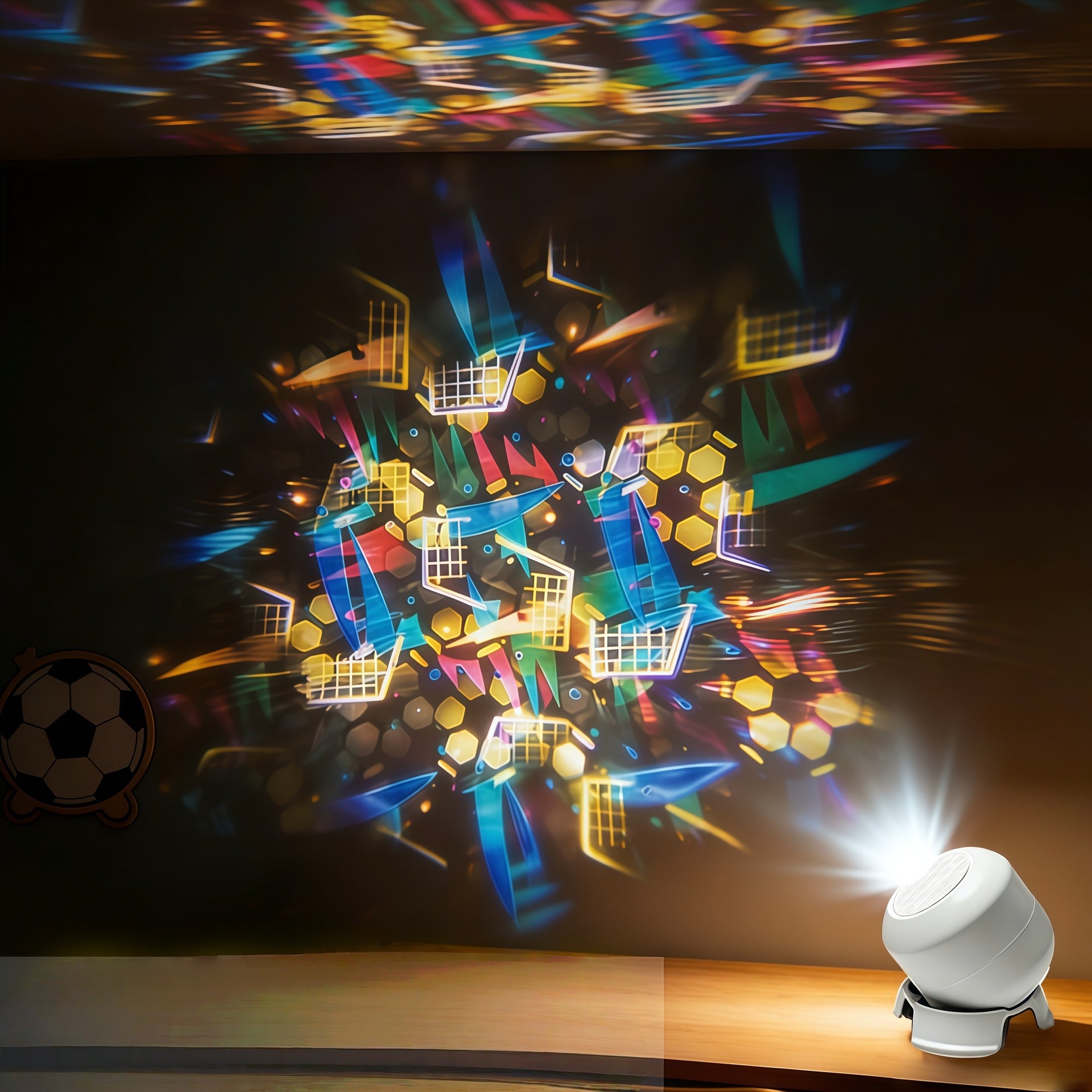 Ocean Wave LED Projector Light Rotating Night Light Bedroom Ceiling Mood Lamp