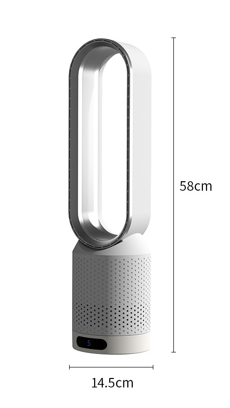 4-in-1 Air Circulation & Purification Tower Fan with Remote Control