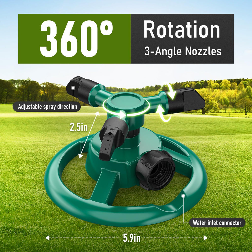 360 Degree Rotating Garden Sprinkler Automatic Lawn Watering System