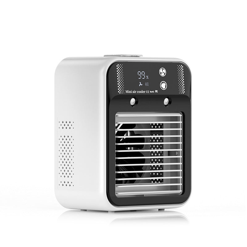 Portable Air Cooler Mini Air Conditioner Fan USB Rechargeable Mist Humidifier - Image 5