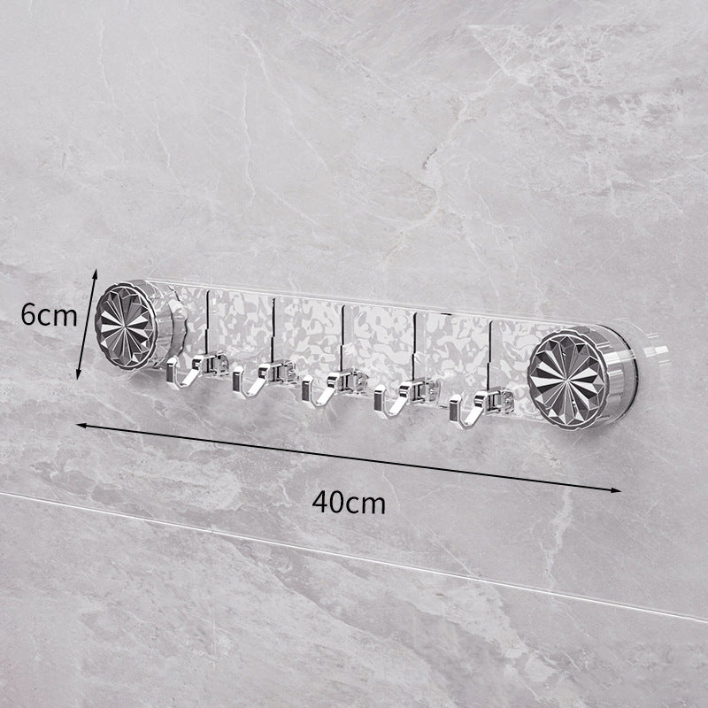 Adhesive Wall Hooks No Drill Foldable Space Saving Towel Rack