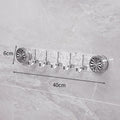 Adhesive Wall Hooks No Drill Foldable Space Saving Towel Rack
