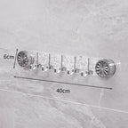 Adhesive Wall Hooks No Drill Foldable Space Saving Towel Rack