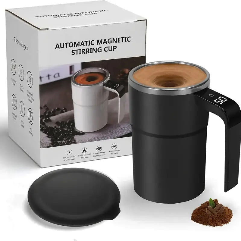 Smart Self‑Stirring Cup with LED Temperature Screen