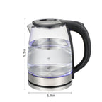 2.0L Electric Glass Kettle with LED Illumination