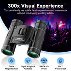 Portable 40X Binoculars Wide-View Travel & Adventure Use