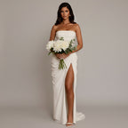 Women's Maxi Dress Long Sleeve Bodycon Ruched Party Evening Gown - Image 7