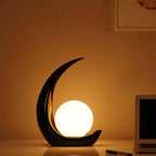 Creative Crescent Night Resin 1-Light Table Lamps - Image 9