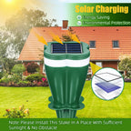 Solar Mole Repellent Stakes Waterproof Sonic Vole Gopher Deterrent Yard