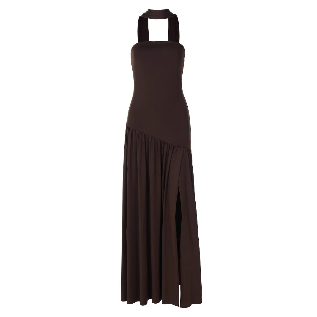 Women's Long Sleeve Bodycon Dress Ruched Round Neck Fall Winter Party - Image 5