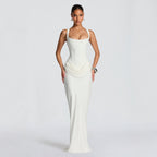 Long Sleeve Bodycon Maxi Dress Fitted Elegant Fishtail Cocktail Gown - Image 7