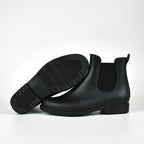 Women's Chelsea Rain Boots Waterproof Slip-On Ankle Booties Non-Slip - Image 7