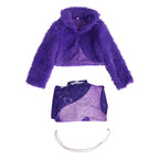Kids Adults 3 Piece Faux Fur Jacket Jumpsuit Set Pop Star