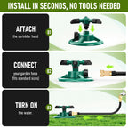 360 Degree Rotating Garden Sprinkler Automatic Lawn Watering System