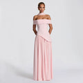 Women's Backless Maxi Dress High Slit Strapless Bodycon Party Gown - Image 2