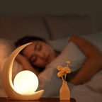 Creative Crescent Night Resin 1-Light Table Lamps - Image 6