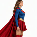 4 Piece Polyester Blend Girls Superhero Costume Dress Set - Image 3
