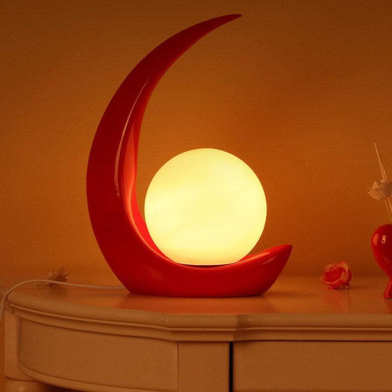 Creative Crescent Night Resin 1-Light Table Lamps - Image 7