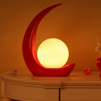 Creative Crescent Night Resin 1-Light Table Lamps - Image 7