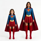 4 Piece Polyester Blend Girls Superhero Costume Dress Set - Image 6