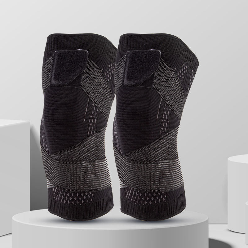 Knee Compression Sleeve Brace Adjustable Straps Pain Relief Support