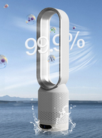 4-in-1 Air Circulation & Purification Tower Fan with Remote Control
