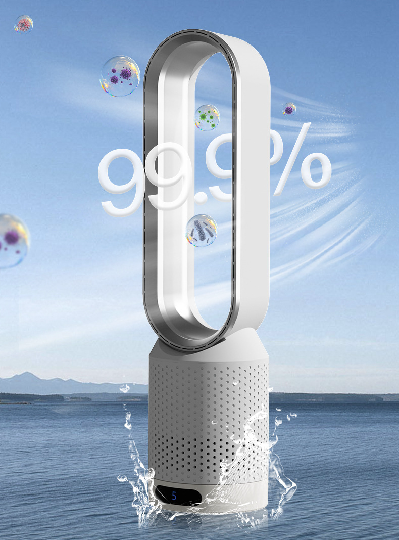 4-in-1 Air Circulation & Purification Tower Fan with Remote Control