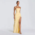 Women's Maxi Dress Long Sleeve Bodycon Ruched Party Evening Gown - Image 9