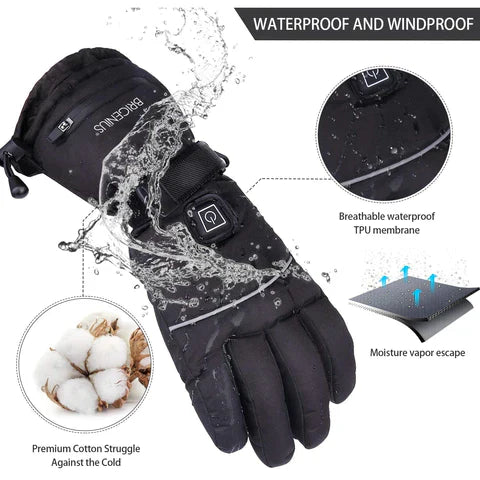 Adjustable Warming Gloves with Quick Heat Function