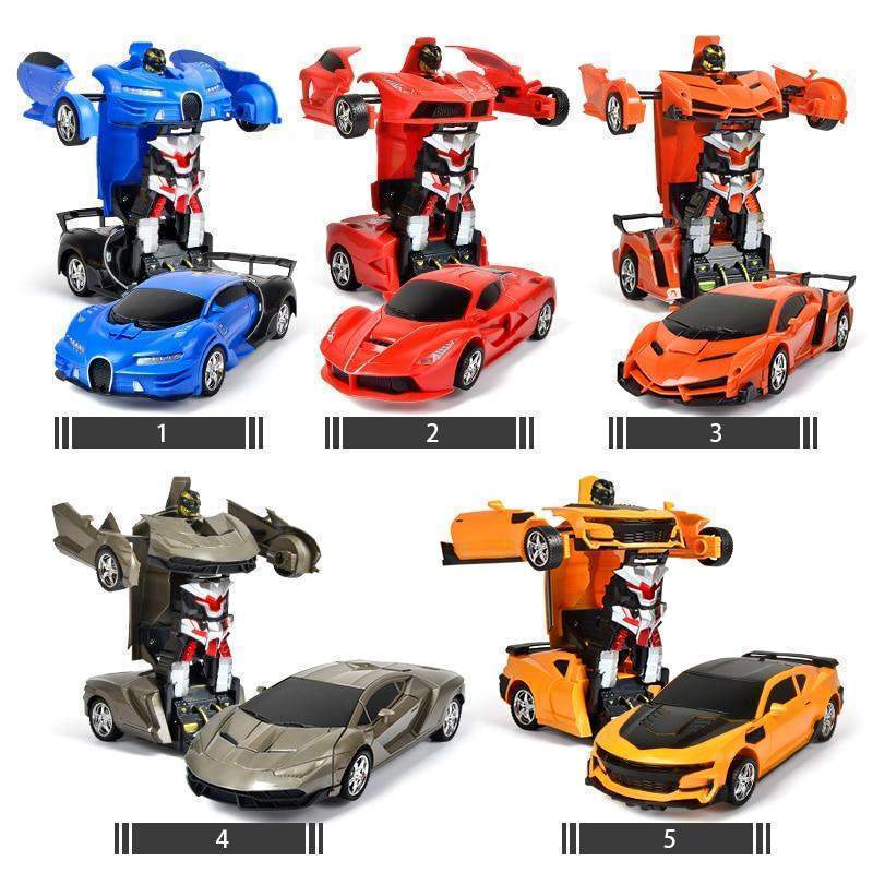 Remote Control Car with Robot Transformation & LED Lights