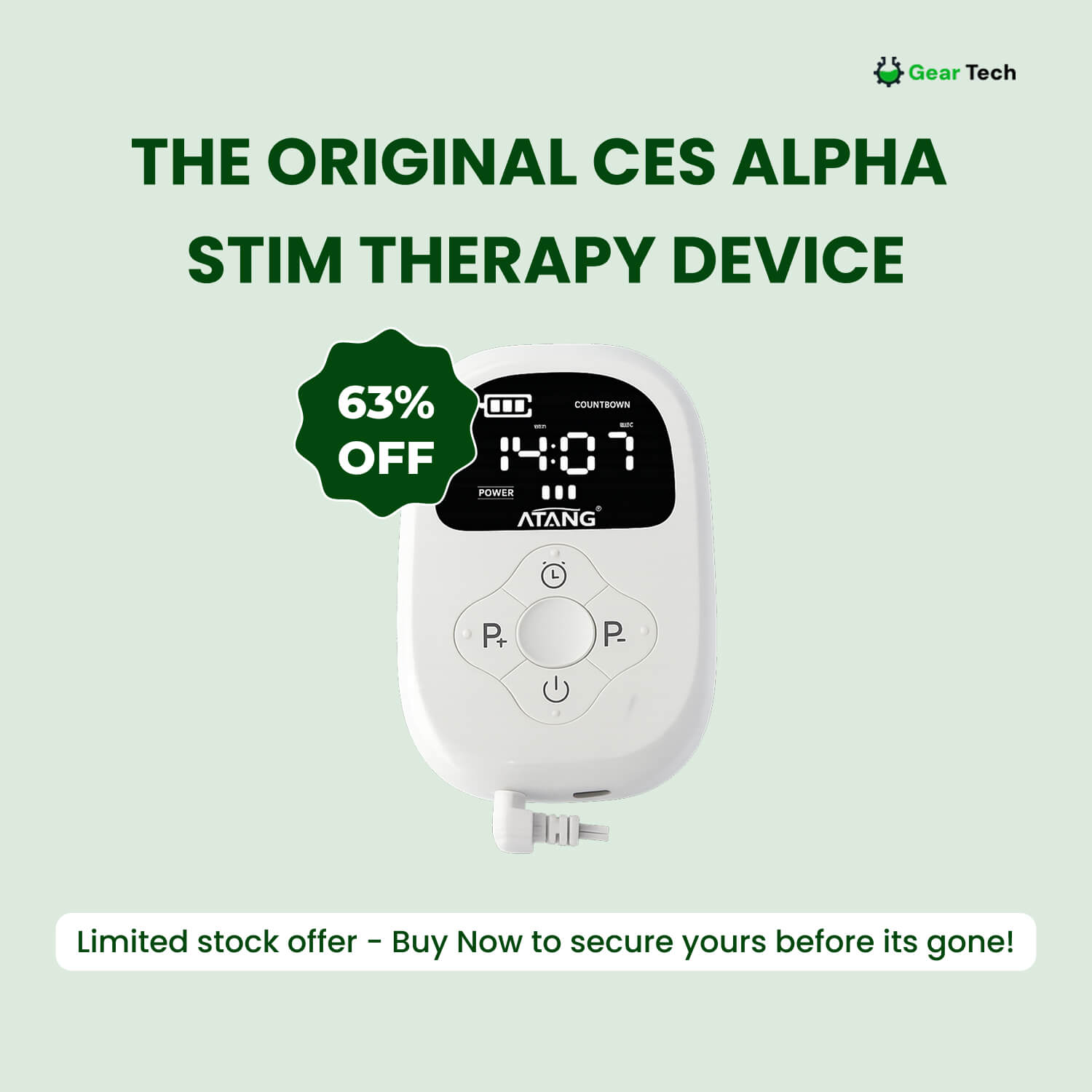 CES Therapy Device for Anxiety, Sleep & Pain Relief