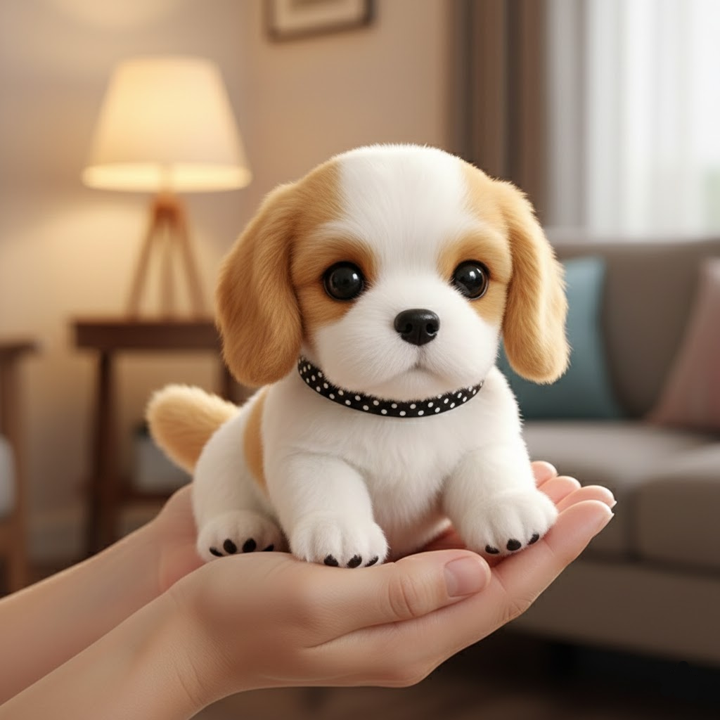 Interactive Plush Dog Toy Realistic Walking Barking Electronic Pet - Image 2