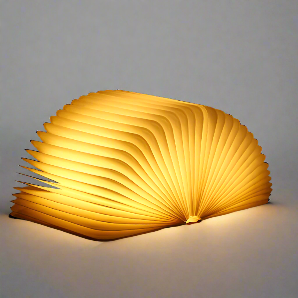 Book-Shaped LED Table Lamp Touch-Control Ambient Light