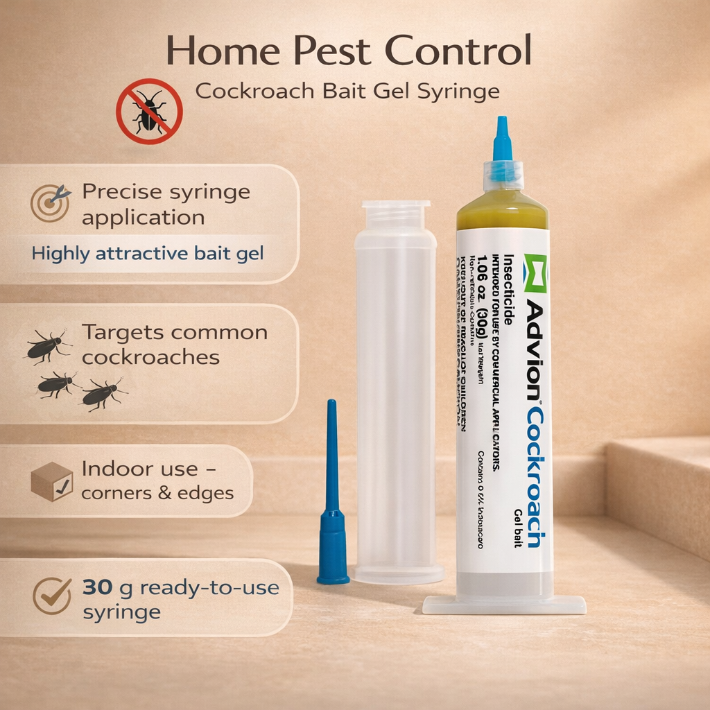 Cockroach Gel Bait Syringe Indoor Roach Killer Pest Control - Image 3