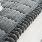 Cosy Sofa Protector Plush Comfort with Elegant Pleated Edges