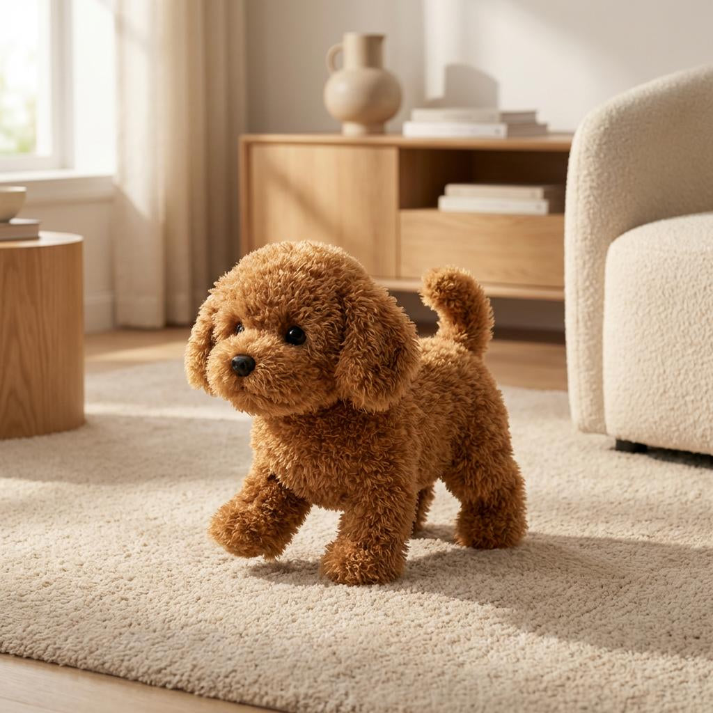 Interactive Plush Dog Toy Walking Barking